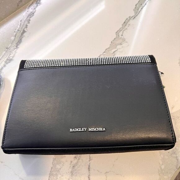 Badgley Mishka | NWT Embellished Microsuede Crossbody Purse (flaw) Glam‎ Chic - Picture 3 of 10